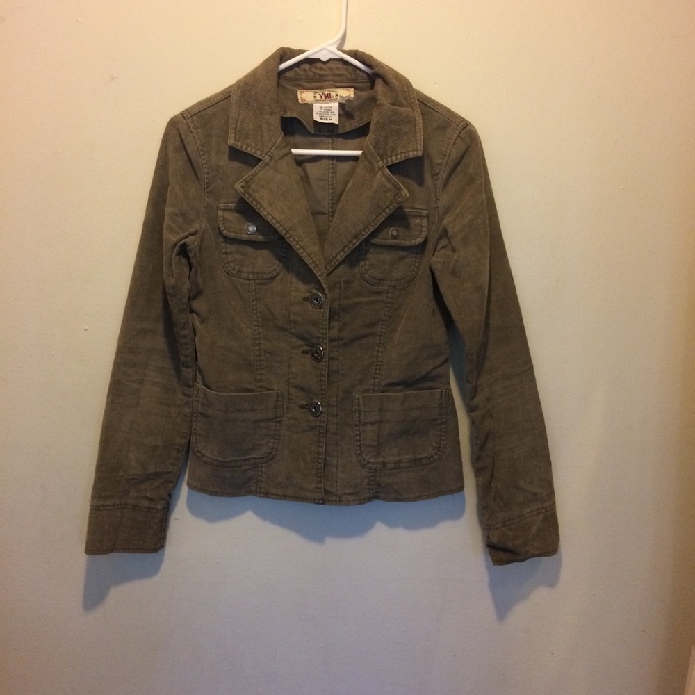 YMI Olive Corduroy Jacket Size M